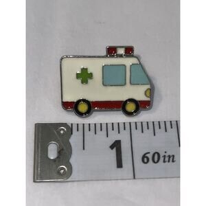 Ambulance Green Cross Pin Brooch
